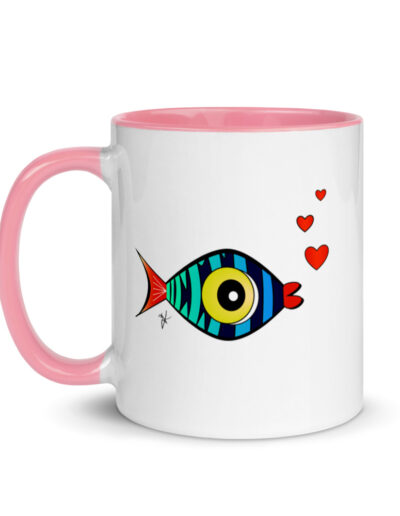 white ceramic mug with color inside pink 11oz left 610bb1546f990